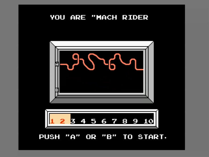 油管游戏站YTGameStation - FCNES 超音速机车赛无敌修改版 Mach Rider HACK [IpR1NIB6.png