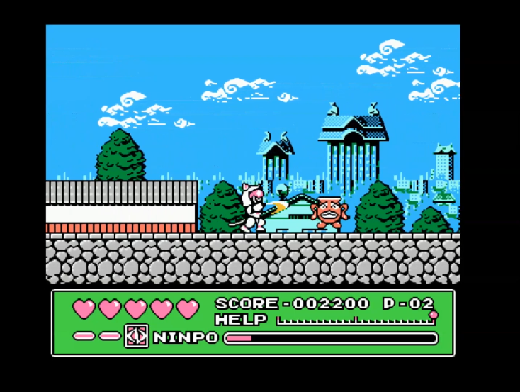 油管游戏站YTGameStation - FCNES 忍者猫无敌无限跳全屏攻击中文修改版 Kyatto Ninden.png