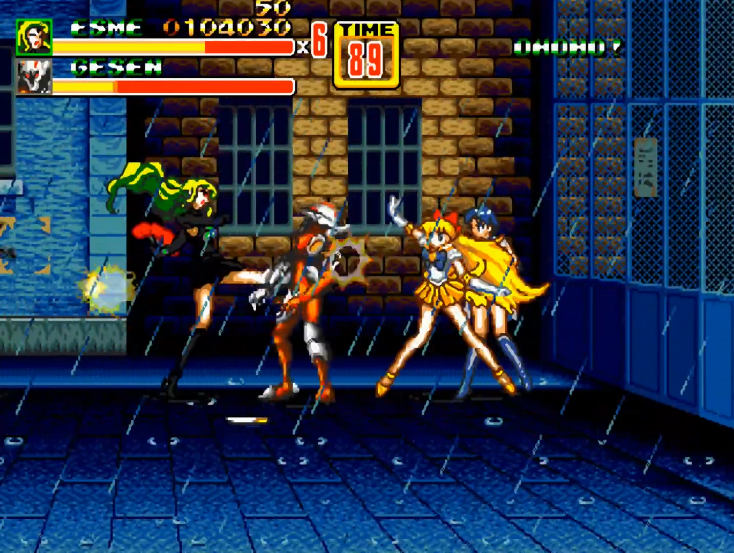 油管游戏站YTGameStation - 世嘉MDGEN 怒之铁拳2艾丝美洛德的奇妙冒险 SOR2 HACK [mHp.png
