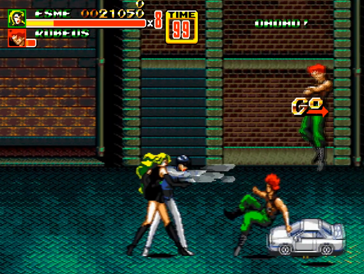油管游戏站YTGameStation - 世嘉MDGEN 怒之铁拳2艾丝美洛德的奇妙冒险 SOR2 HACK [mHp.png