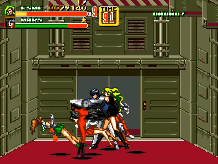 油管游戏站YTGameStation - 世嘉MDGEN 怒之铁拳2艾丝美洛德的奇妙冒险 SOR2 HACK [mHp.png