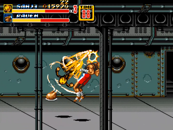 油管游戏站YTGameStation - MD怒之铁拳2海贼王之路飞佐罗山治娜美 streets of rage 2 .png