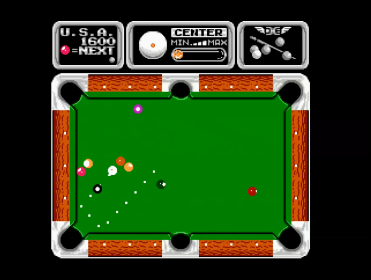 油管游戏站YTGameStation - FC花式撞球一杆进洞获胜修改版 Side Pocket HACK [7NZJuuC.png